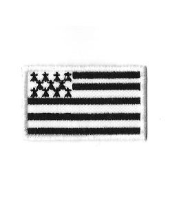 60Mmx37Mm Flag Brittany Embroidered Patch Badge Applique Iron on