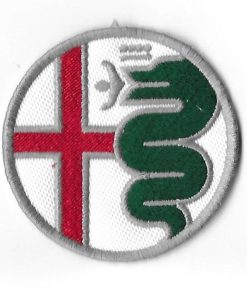 70Mmx70Mm Alfa Romeo Embroidered Patch Badge Applique Iron on