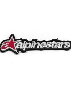 111Mmx30Mm Alpinestars Embroidered Patch Badge Applique Iron on