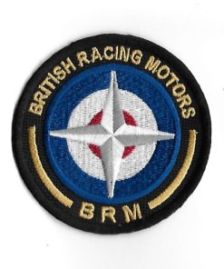 75Mmx75Mm Brm British Racing Motors Embroidered Patch Badge Applique Iron on