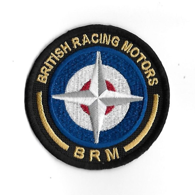 75Mmx75Mm Brm British Racing Motors Embroidered Patch Badge Applique Iron on