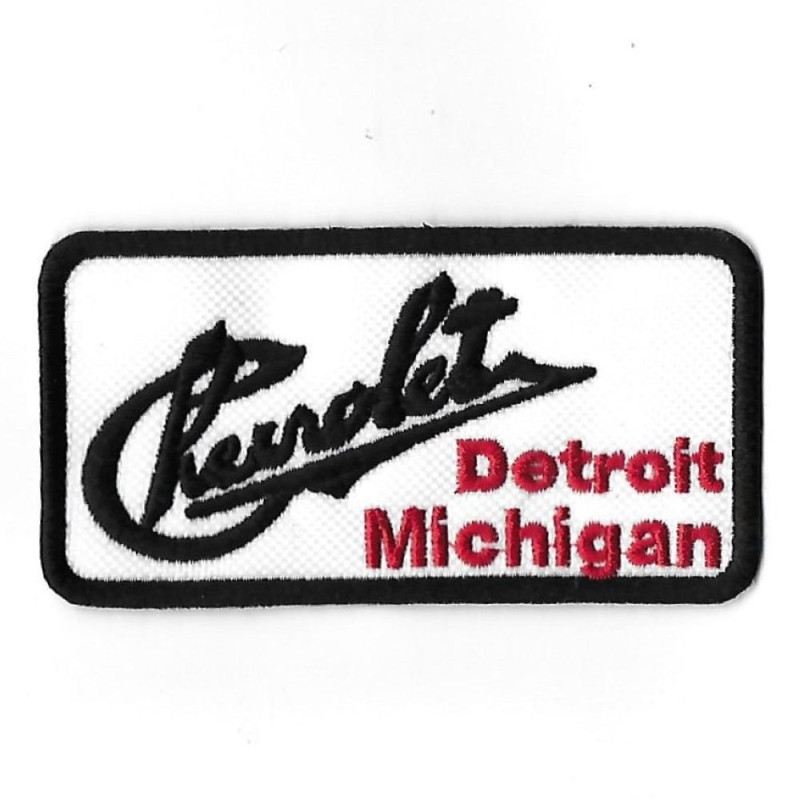 96Mmx51Mm Chevrolet Detroit Michigan Embroidered Patch Badge Applique Iron on