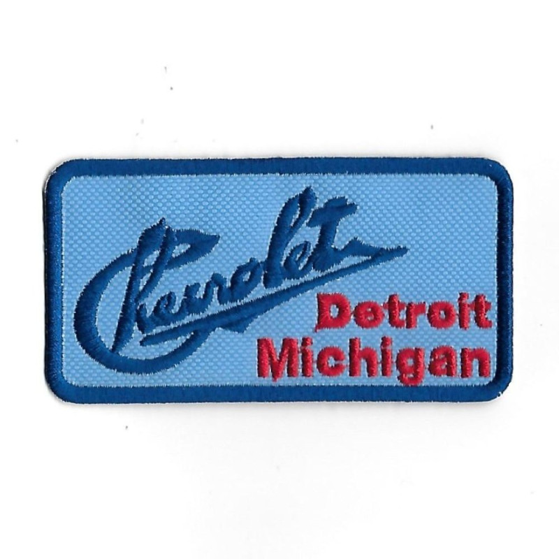 96Mmx51Mm Chevrolet Detroit Michigan Embroidered Patch Badge Applique Iron on
