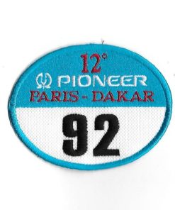 84Mmx67Mm Paris Dakar 1990 Winner Orioli 92 Embroidered Patch Badge Applique Iron on