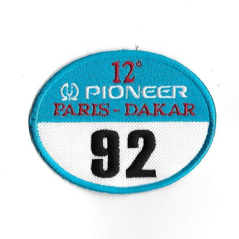 84Mmx67Mm Paris Dakar 1990 Winner Orioli 92 Embroidered Patch Badge Applique Iron on