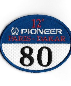 84Mmx67Mm Paris Dakar 1990 Yamaha 80 Embroidered Patch Badge Applique Iron on