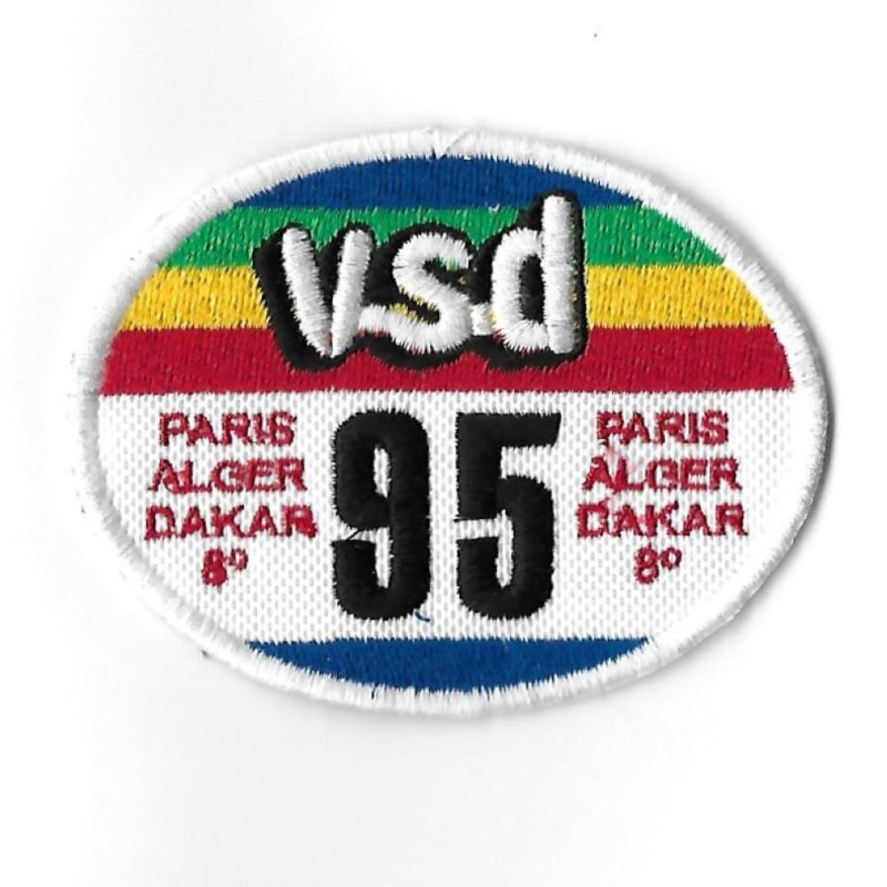 84Mmx67Mm Paris Dakar 1986 Honda Rothmans Cyril Neveu 95 Winner Embroidered Patch Badge Applique Iron on