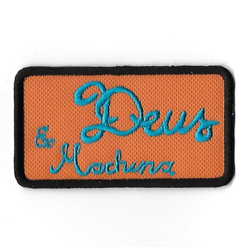 82Mmx46Mm Deus Ex Machina Embroidered Patch Badge Applique Iron on
