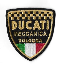 79Mmx73Mm Ducati Meccanica Bologna Embroidered Patch Badge Applique Iron on