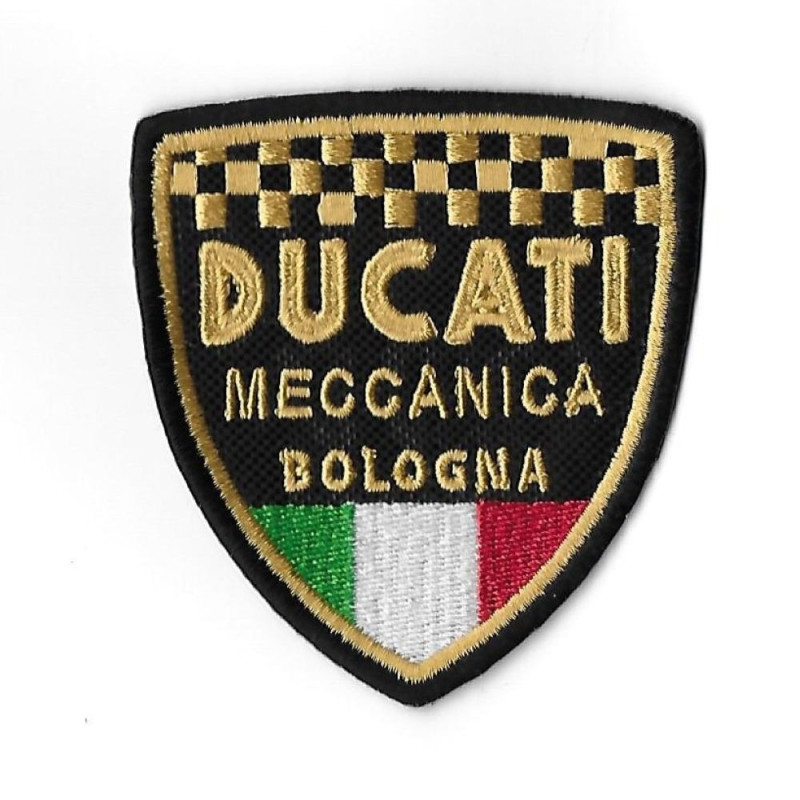 79Mmx73Mm Ducati Meccanica Bologna Embroidered Patch Badge Applique Iron on