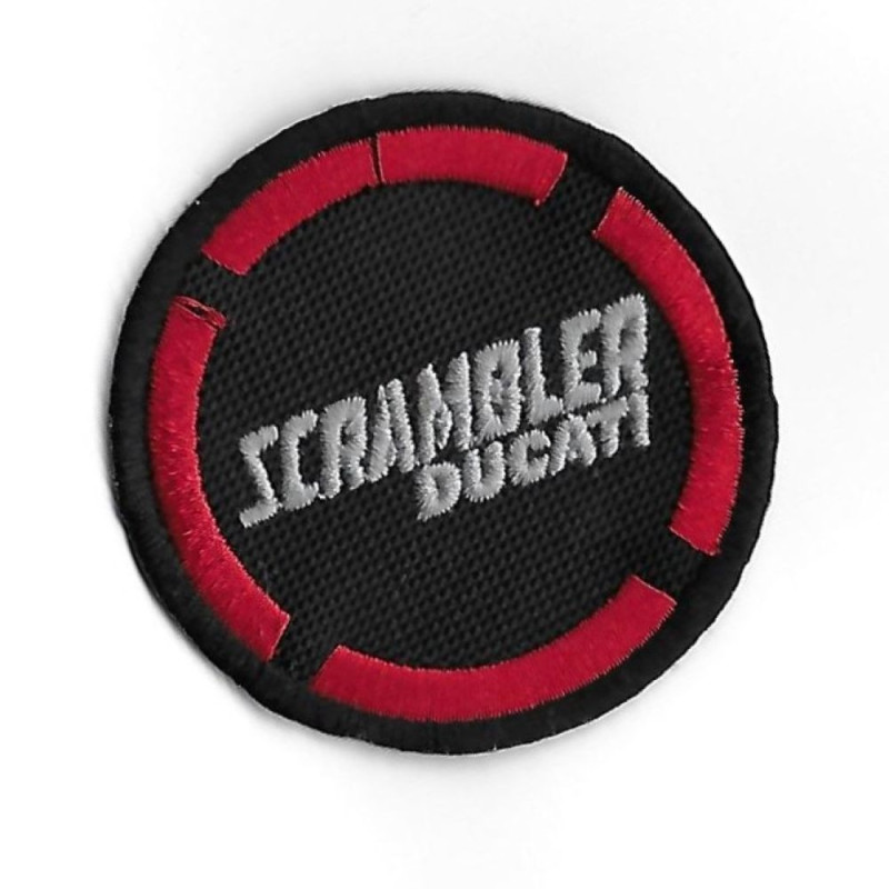 65Mmx65Mm Ducati Scrambler Embroidered Patch Badge Applique Iron on