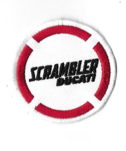 65Mmx65Mm Ducati Scrambler Embroidered Patch Badge Applique Iron on