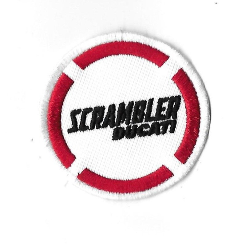 65Mmx65Mm Ducati Scrambler Embroidered Patch Badge Applique Iron on