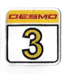 70Mmx70Mm Ducati Desmo Nº 3 Embroidered Patch Badge Applique Iron on