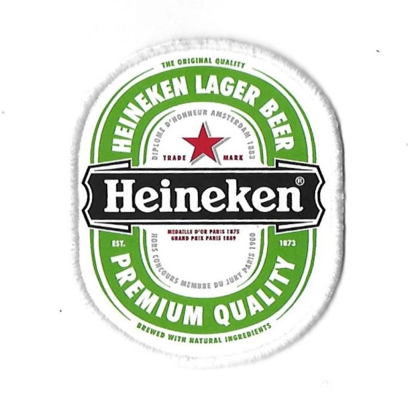 75Mmx75Mm Heineken Embroidered Patch Badge Applique Iron on
