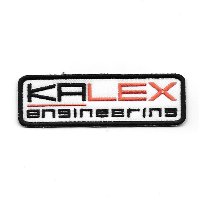 100Mmx30Mm Kalex Engineering Embroidered Patch Badge Applique Iron on