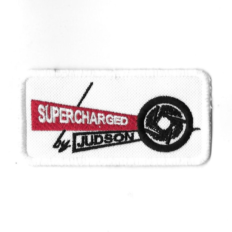100Mmx50Mm Supercharged By Judson Embroidered Patch Badge Applique Iron on