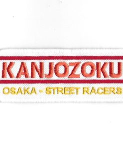 100Mmx40Mm Kanjozoku Osaka Street Racers Jdm Japan Embroidered Patch Badge Applique Iron on
