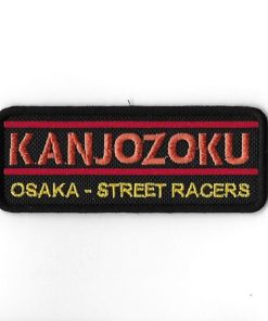 100Mmx40Mm Kanjozoku Osaka Street Racers Jdm Japan Embroidered Patch Badge Applique Iron on
