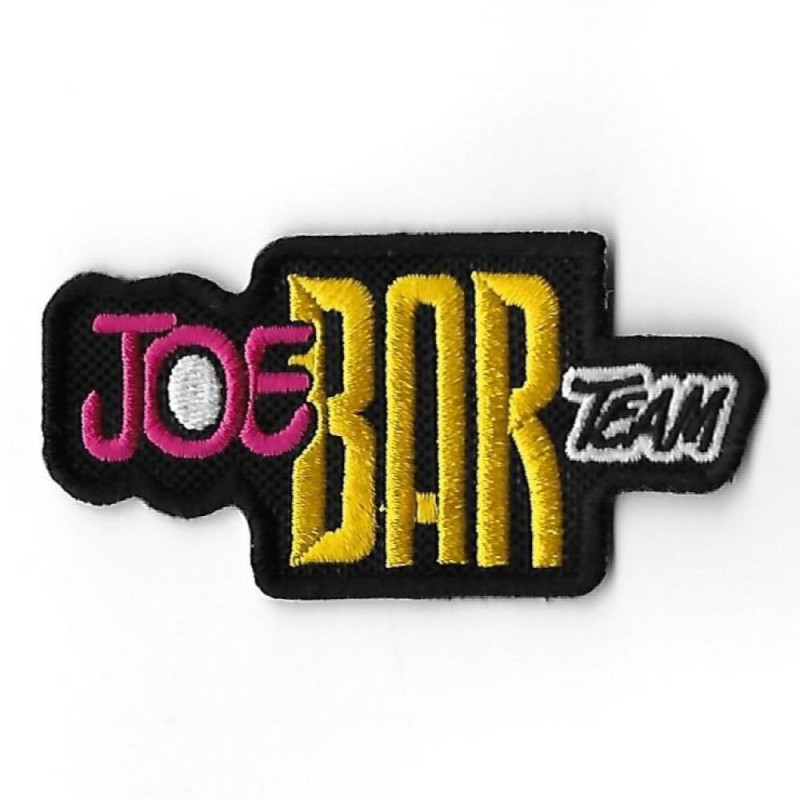85Mmx53Mm Joe Bar Team Embroidered Patch Badge Applique Iron on