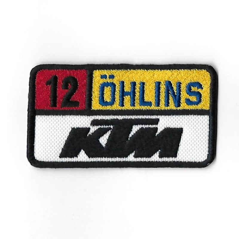 82Mmx46Mm Ktm - Ohlins Embroidered Patch Badge Applique Iron on