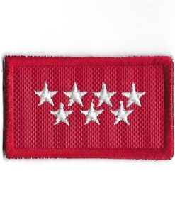 60Mmx37Mm Flag Madrid Spain Embroidered Patch Badge Applique Iron on