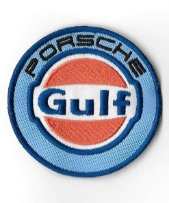 75Mmx75Mm Porsche Gulf Embroidered Patch Badge Applique Iron on