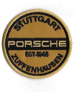 70Mmx70Mm Porsche Zuffenhausen Stuttgart Established 1948 Embroidered Patch Badge Applique Iron on