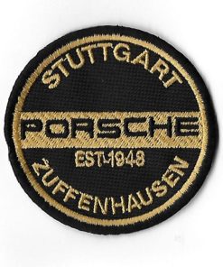 70Mmx70Mm Porsche Zuffenhausen Stuttgart Established 1948 Embroidered Patch Badge Applique Iron on