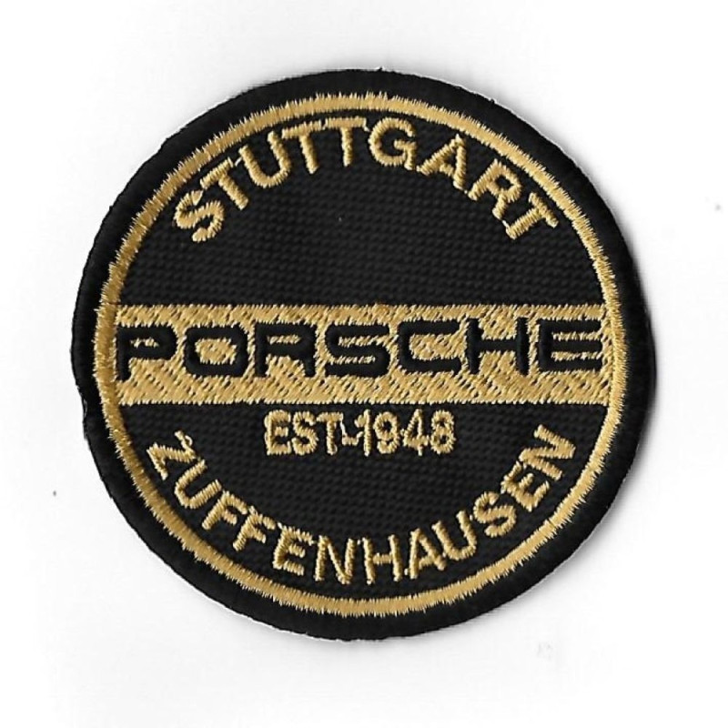 70Mmx70Mm Porsche Zuffenhausen Stuttgart Established 1948 Embroidered Patch Badge Applique Iron on