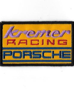 87Mmx53Mm Porsche Kremer Racing Team Embroidered Patch Badge Applique Iron on
