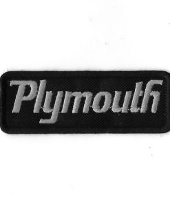 97Mmx35Mm Plymouth Embroidered Patch Badge Applique Iron on