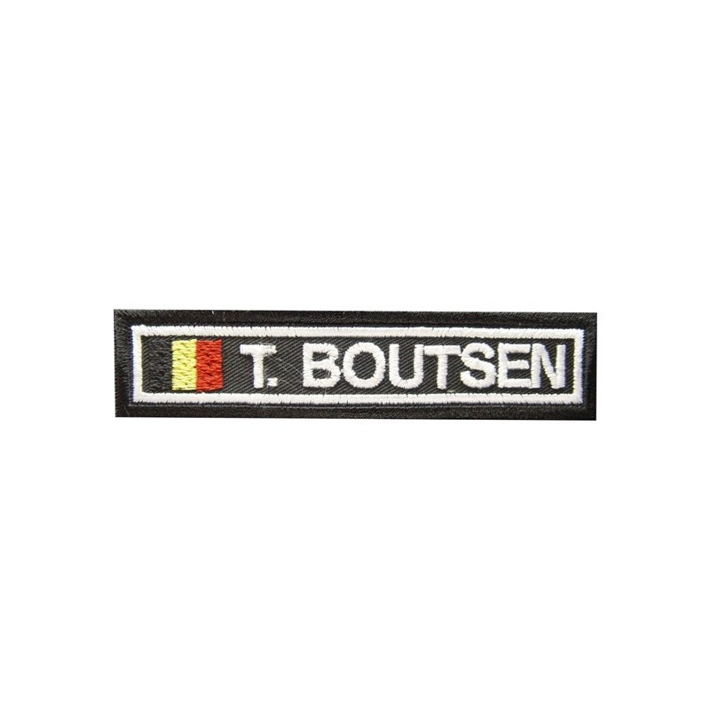 23 Thierry Boutsen Belgium Embroidered Patch Badge Applique Iron on