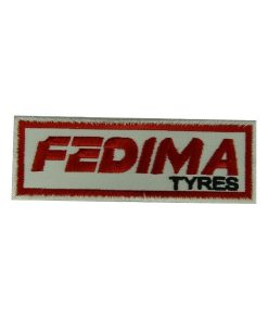 4 Fedima Tyres Embroidered Patch Badge Applique Iron on