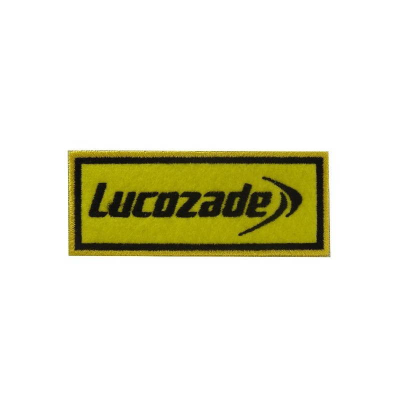 4 Lucozade Embroidered Patch Badge Applique Iron on