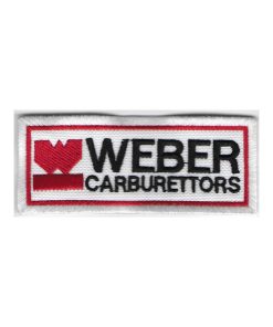 4 Weber Carburattors 2 Embroidered Patch Badge Applique Iron on