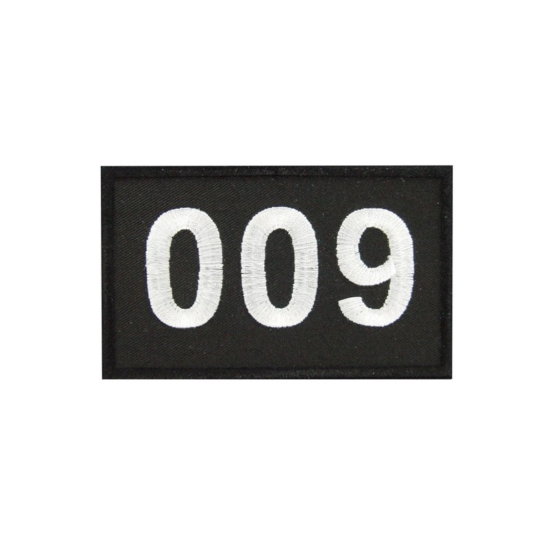 6 Number 009 Embroidered Patch Badge Applique Iron on