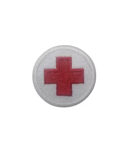 Red Cross Flag Vespa Embroidered Patch Badge Applique Iron on