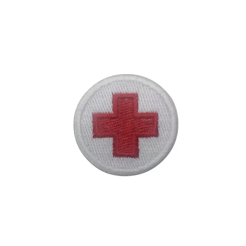 Red Cross Flag Vespa Embroidered Patch Badge Applique Iron on