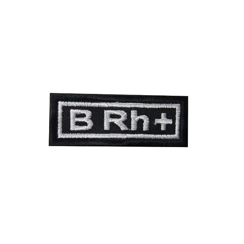 3 Sanguine Type B Rh Embroidered Patch Badge Applique Iron on
