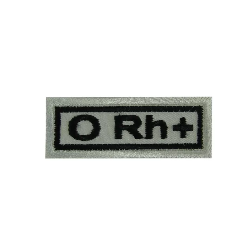 3 Sanguine Type O Rh Embroidered Patch Badge Applique Iron on