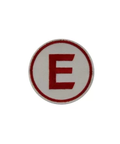 E Embroidered Patch Badge Applique Iron on