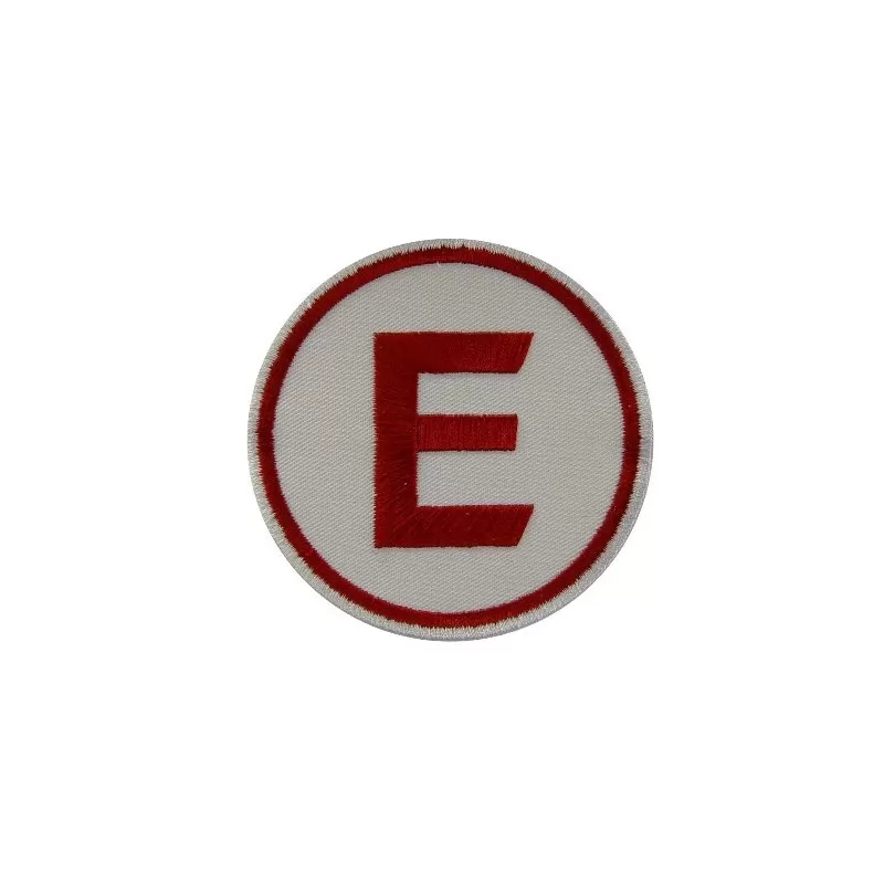E Embroidered Patch Badge Applique Iron on