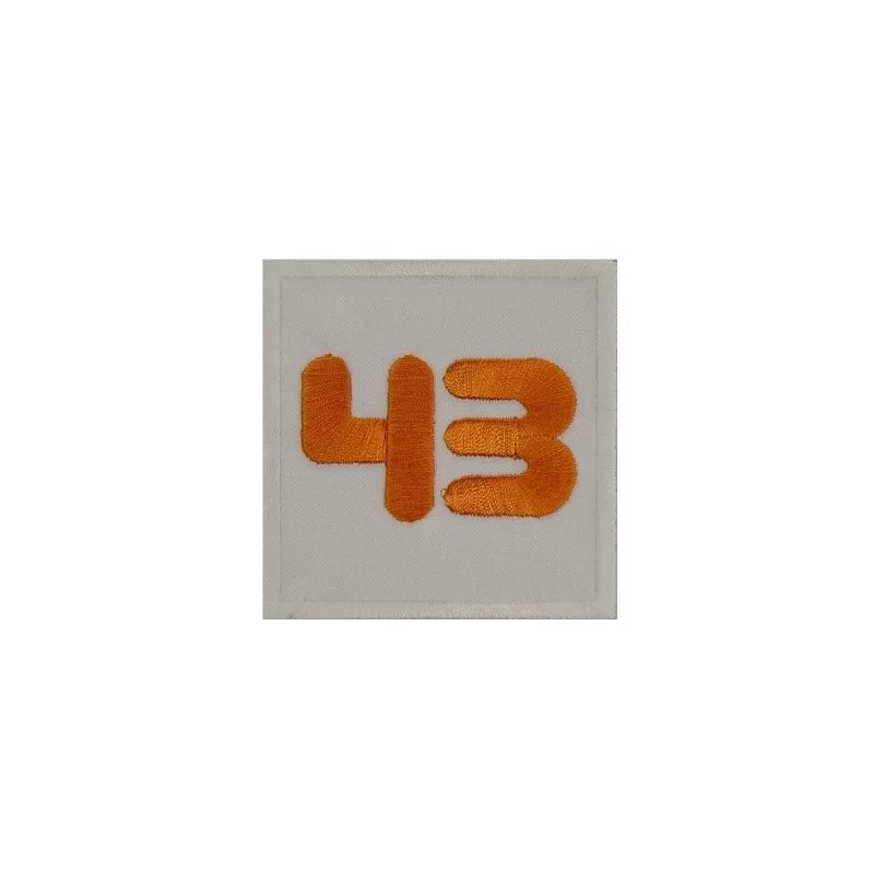 Nº 43 Ken Block Embroidered Patch Badge Applique Iron on