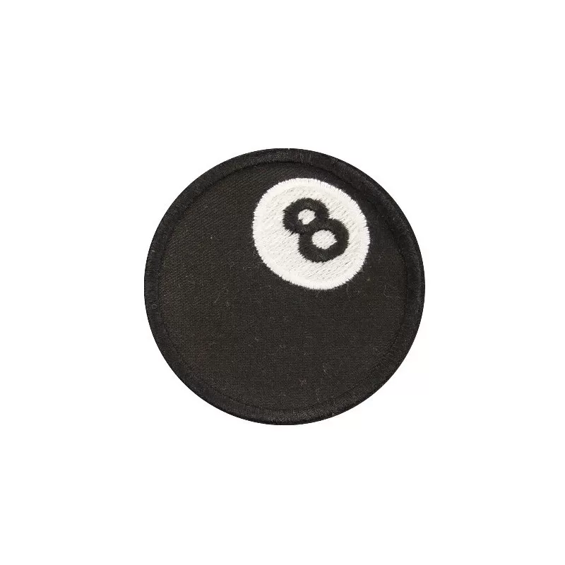 8 Ball Eight Embroidered Patch Badge Applique Iron on