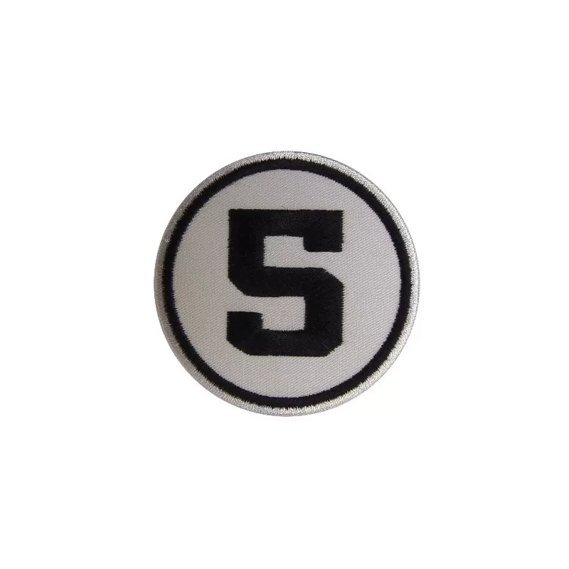 Nº 5 Embroidered Patch Badge Applique Iron on