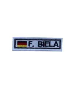 3 Frank Biela Germany Embroidered Patch Badge Applique Iron on