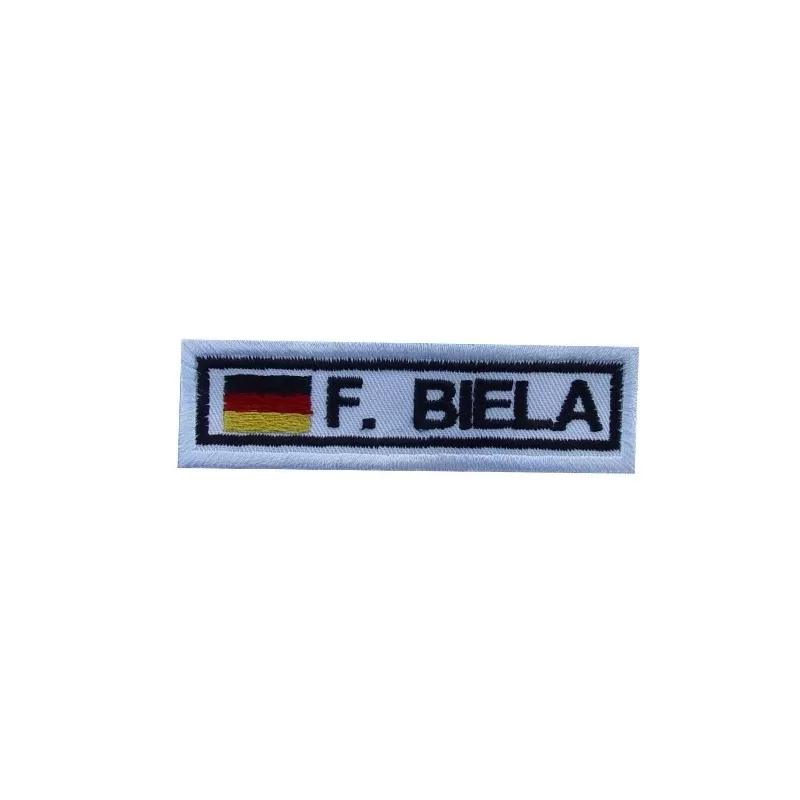 3 Frank Biela Germany Embroidered Patch Badge Applique Iron on