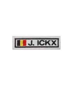3 Jacky Ickx Belgium Embroidered Patch Badge Applique Iron on