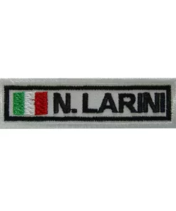 3 Nicola Larini Italy Embroidered Patch Badge Applique Iron on